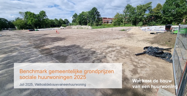 Benchmark gemeentelijke grondprijzen sociale huurwoningen 2025
