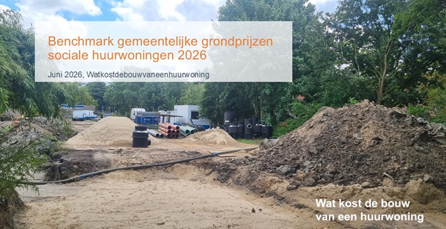 Benchmark gemeentelijke grondprijzen sociale huurwoningen 2026